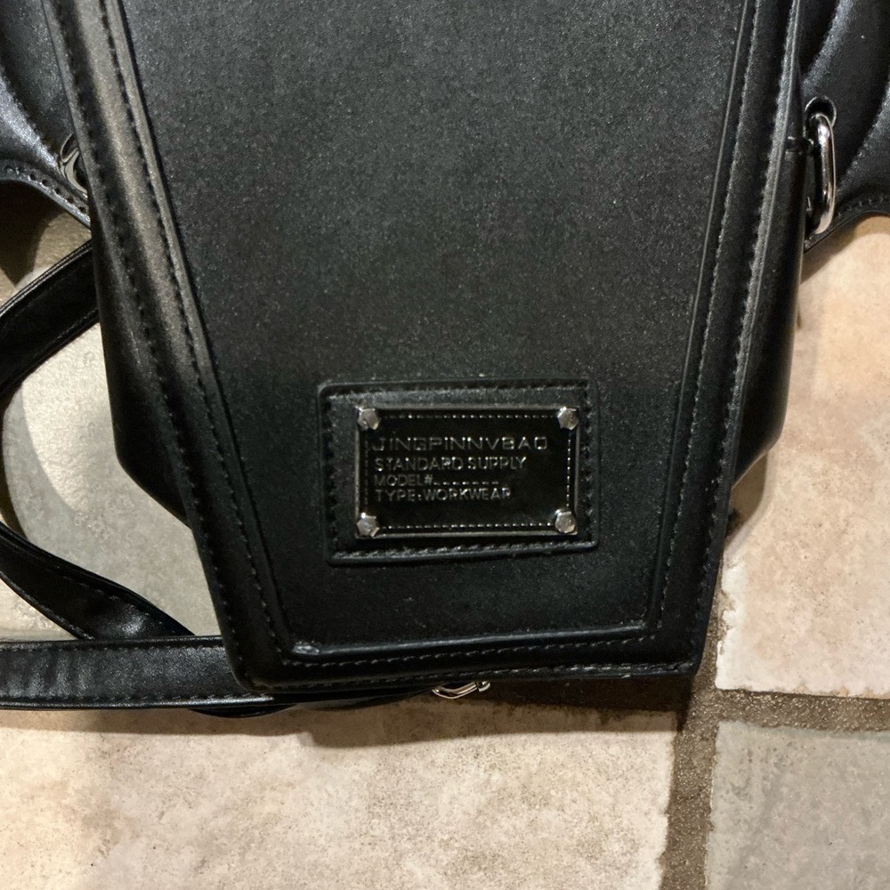 ROMWE Gothic Black Coffin Backpack - Picture 2 of 5